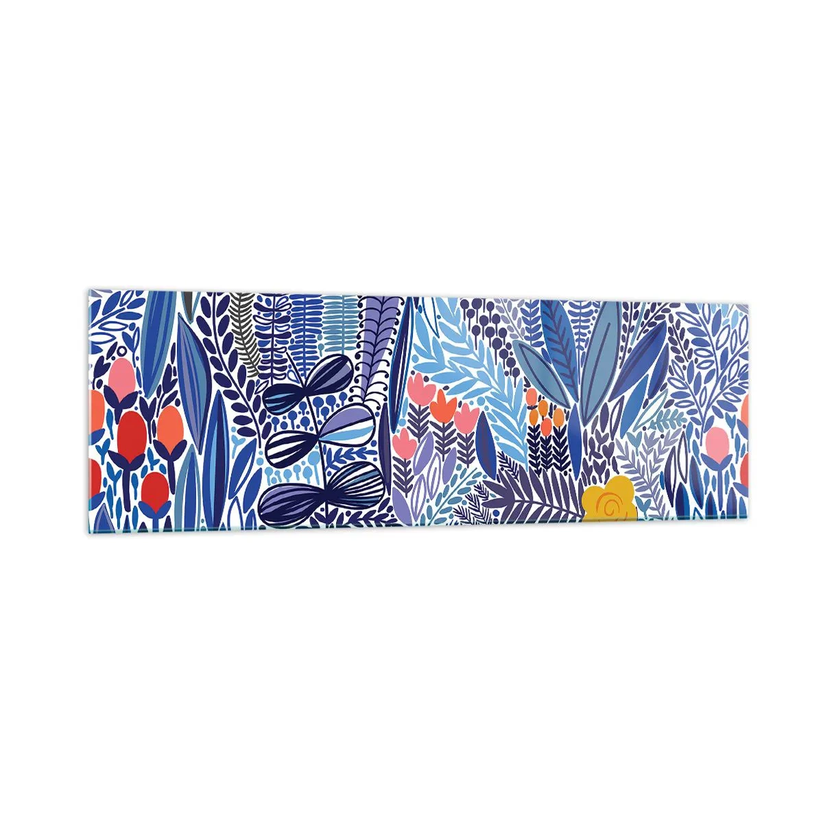 Tablou pe sticlă - Grădină havaiană - 160x50 cm