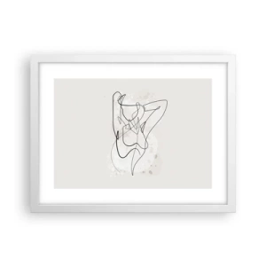 Poster în ramă albă - Arta seducției - 40x30 cm