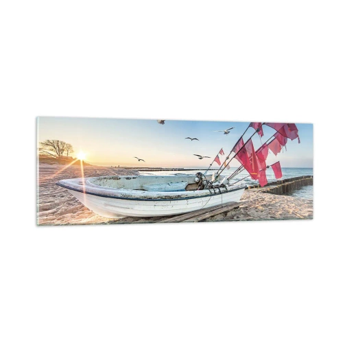 Tablou pe sticlă - O odihnă binemeritată - 90x30 cm