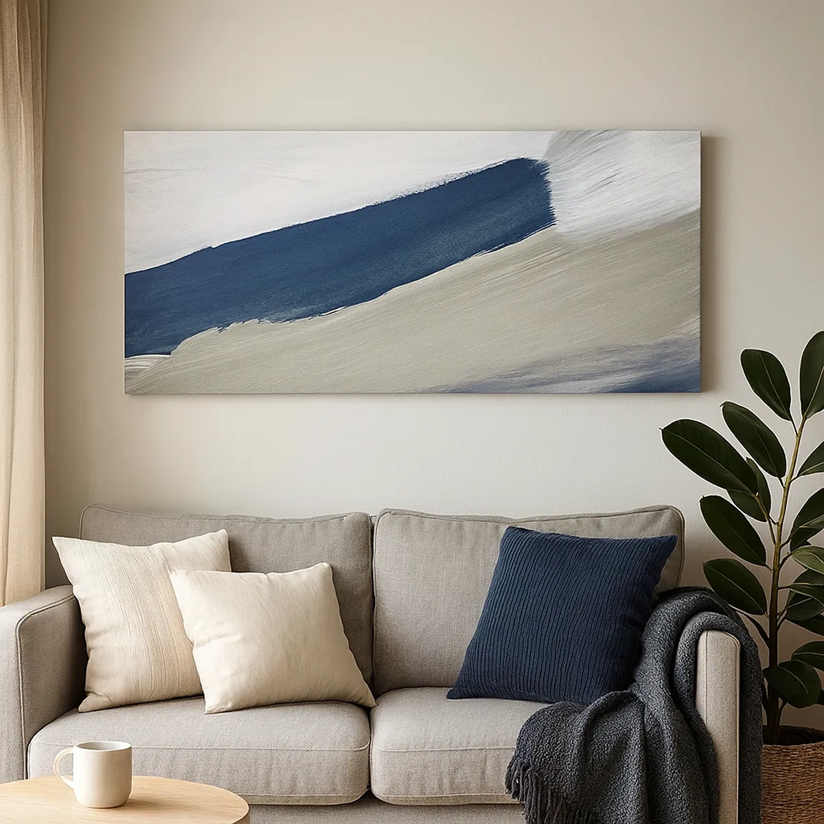 Tablou pe pânză - Întâlnire cu albul - 30x30 cm