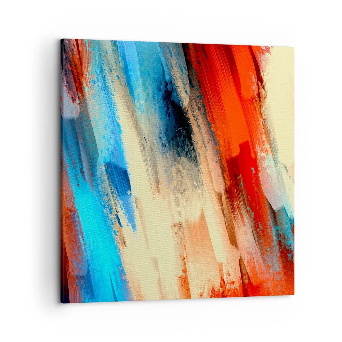 Tablou pe pânză - O cascadă de culori - 50x50 cm