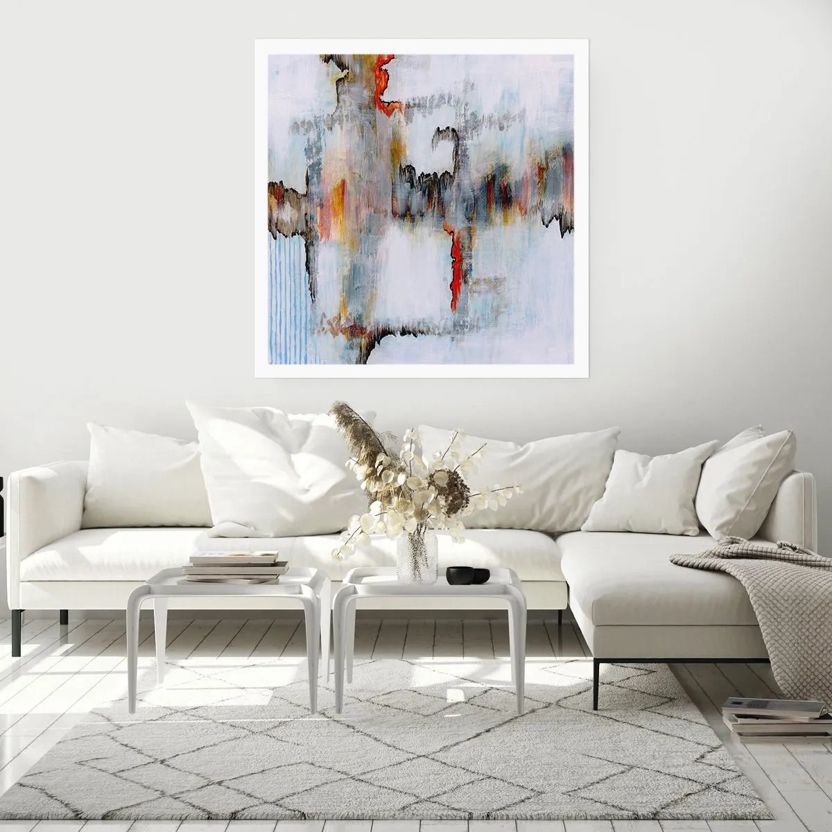 Poster - Cu bățul pe apă - 60x60 cm