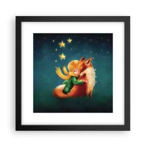 Poster în ramă neagră - Micul Prinț - 30x30 cm