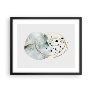 Poster în ramă neagră - În îmbrățișarea spațiului - 50x40 cm