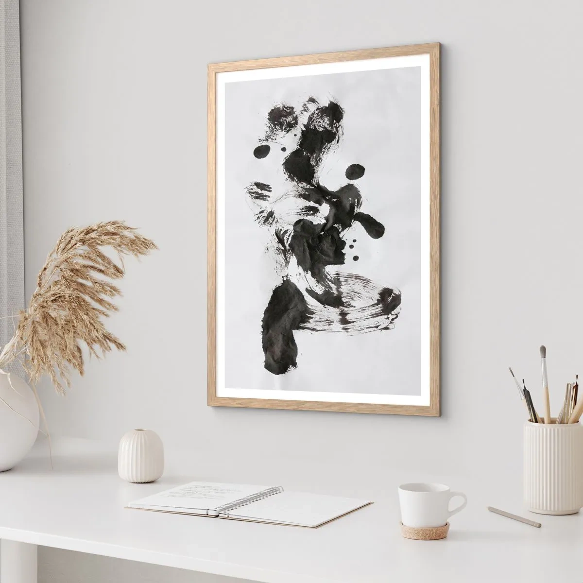 Poster în ramă de stejar deschis - Metodă în nebunie? - 61x91 cm