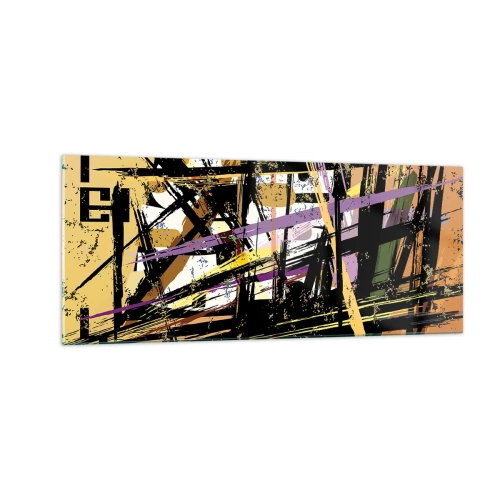 Tablou pe sticlă - Tăietură ascuțită - 100x40 cm
