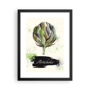 Poster în ramă neagră - Trăiască legumele! - 30x40 cm