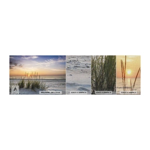 Mostră tapet Premium Canvas - Privește, gândește, simte - Peisaj, plajă, Mare - 100x30 cm