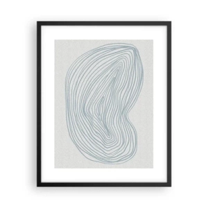 Poster în ramă neagră - Zâmbet de picături - 40x50 cm