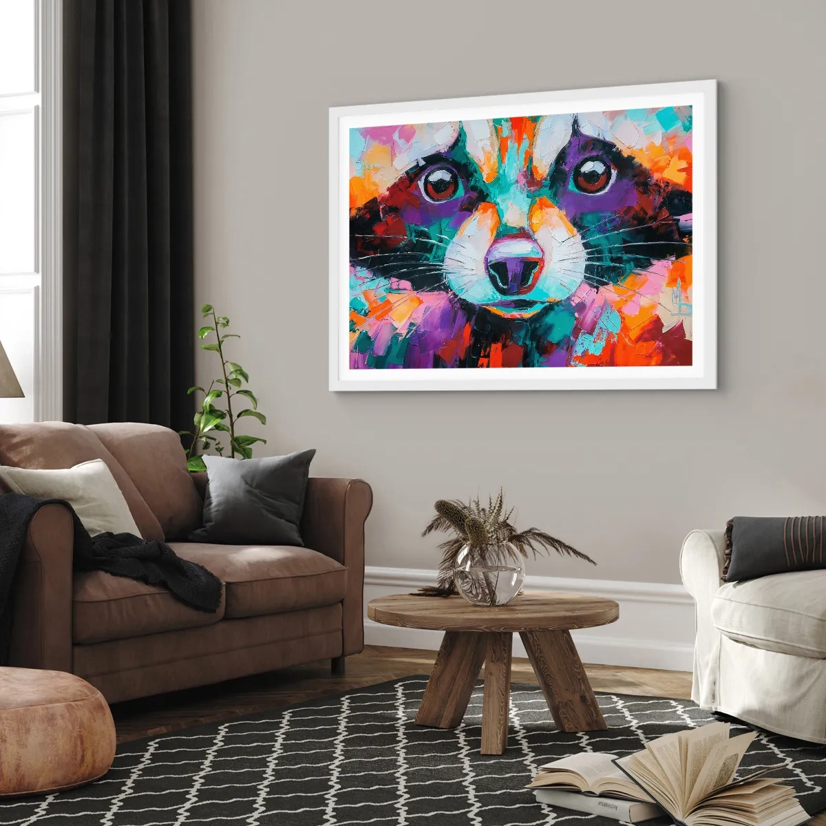 Poster în ramă albă - Doar emoții bune - 100x70 cm