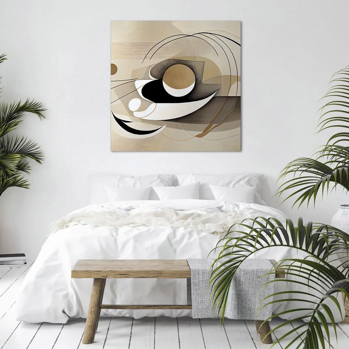 Tablou pe pânză - Compoziție - nucleu - 30x30 cm