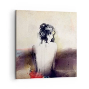 Tablou pe pânză - Linii moi, forme ovale - 50x50 cm