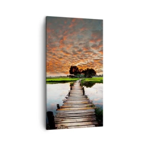 Tablou pe pânză - Întindeți brațele - respirați  - 45x80 cm