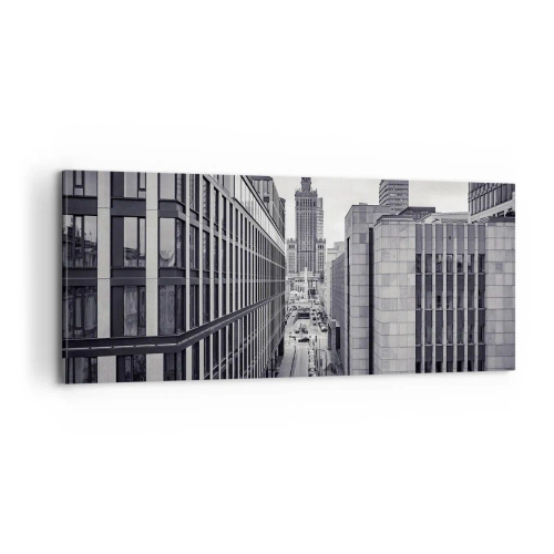 Tablou pe pânză - Vale citadină din Varșovia - 100x40 cm