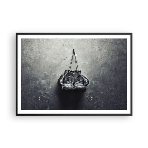 Poster în ramă neagră - Timp de luptă și timp de pace - 100x70 cm