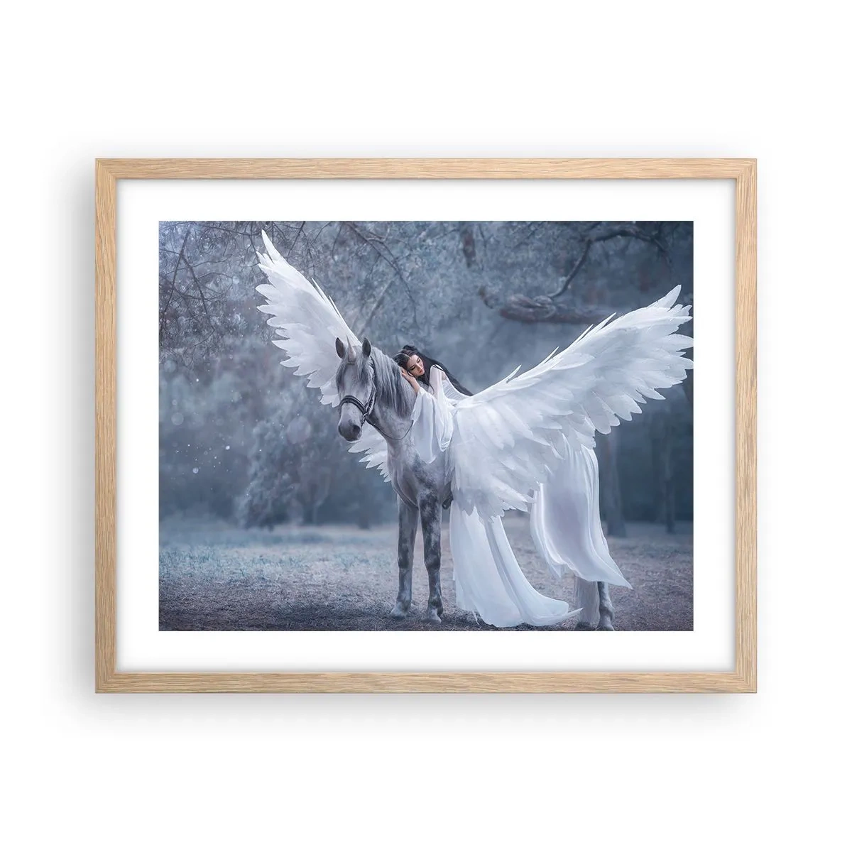 Poster în ramă de stejar deschis - Moment inspirat - 50x40 cm