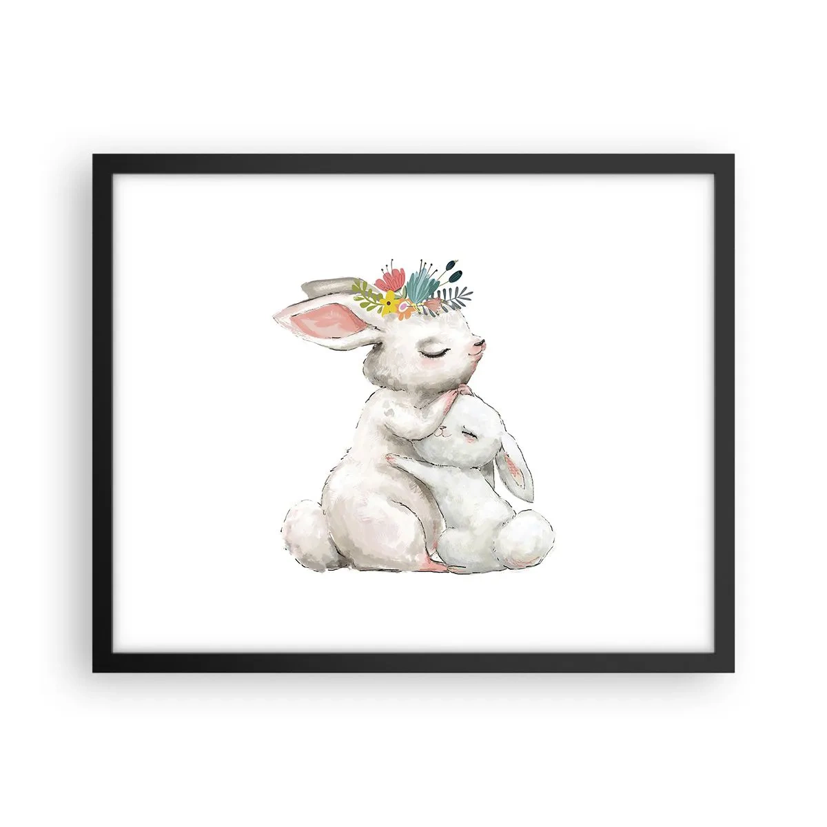 Poster în ramă neagră - Ca la mama - 50x40 cm