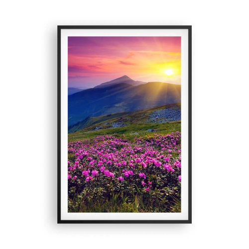 Poster în ramă neagră - ... Și peste tot în jur se simte un miros de jneapăn și parfum de ierburi... - 61x91 cm