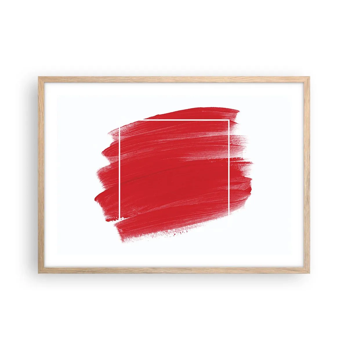 Poster în ramă de stejar deschis - În afara cadrului - 70x50 cm