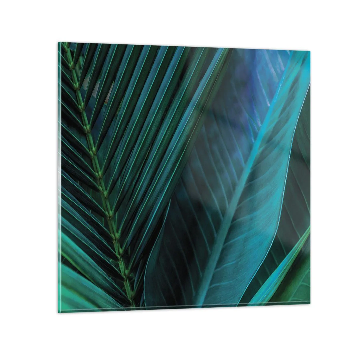 Tablou pe sticlă - Anatomia verdelui - 70x70 cm