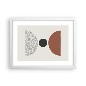 Poster în ramă albă - În centrul atenției - 40x30 cm