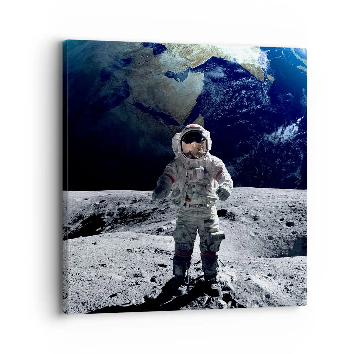 Tablou pe pânză - Salutări de pe Lună - 30x30 cm