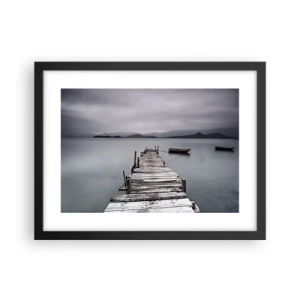 Poster în ramă neagră - Poți pleca mâine - 40x30 cm