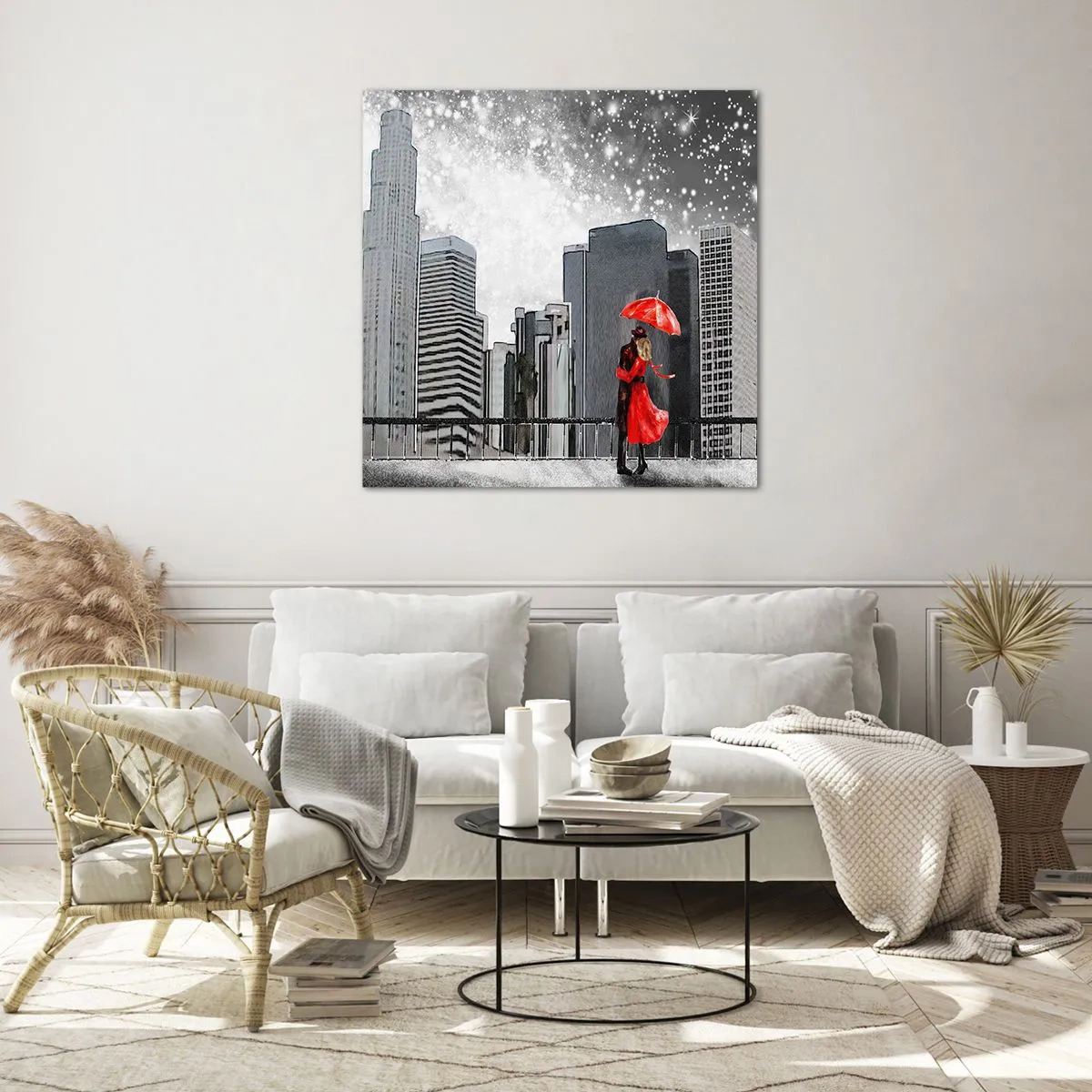 Tablou pe sticlă - Un om, nu o piatră - 30x30 cm