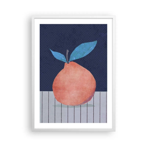 Poster în ramă albă - Convexitate și plan - 50x70 cm