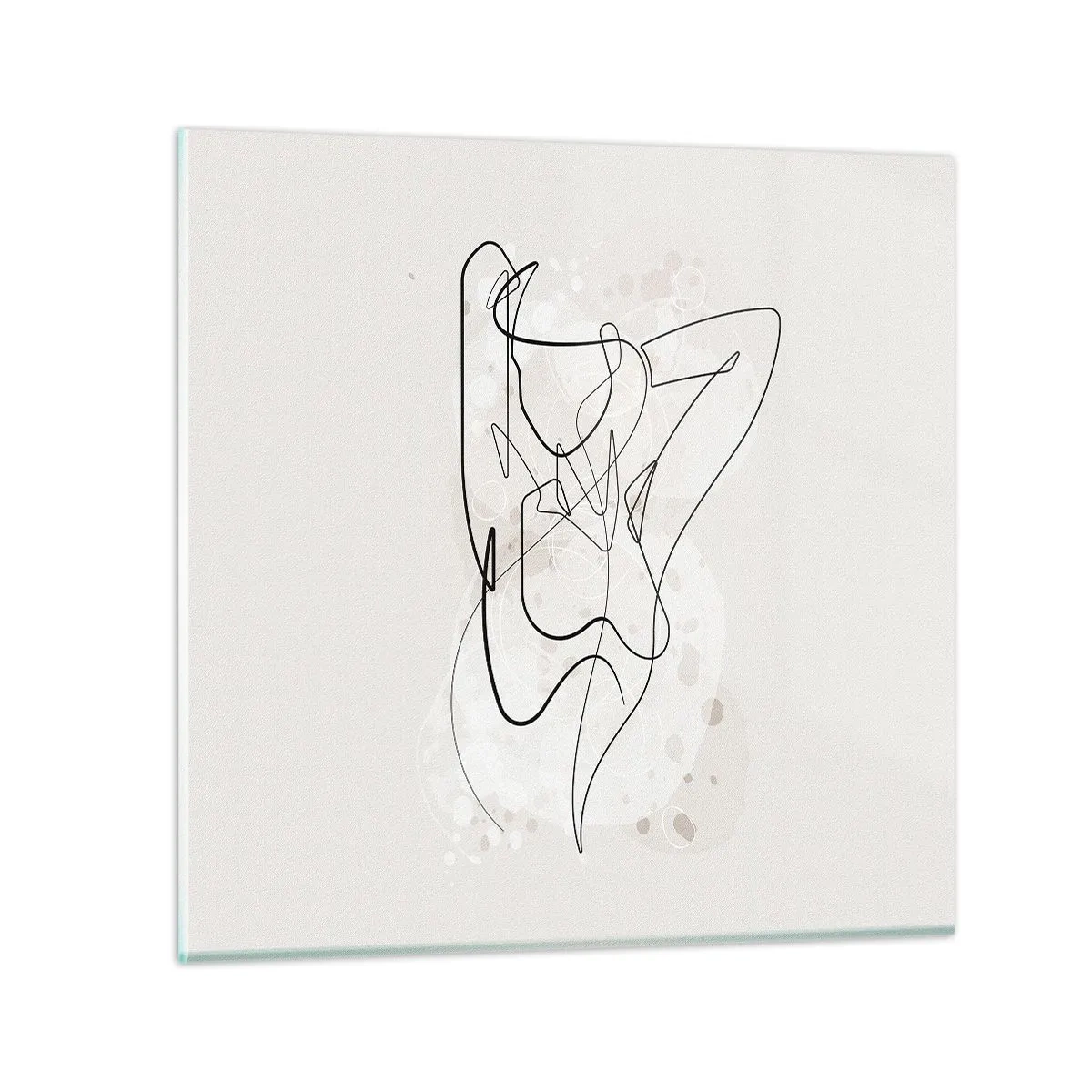 Tablou pe sticlă - Arta seducției - 40x40 cm
