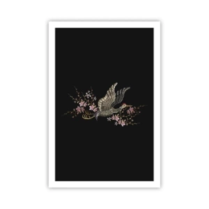 Poster - Pasăre exotică brodată - 61x91 cm