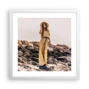 Poster în ramă albă - Magia pietrelor - 40x40 cm