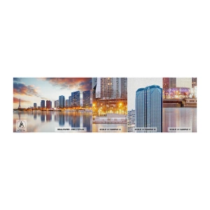 Mostră tapet Premium Canvas - Calmul monumental al Parisului - Oraș, Paris, turnul Eiffel - 100x30 cm