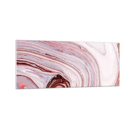 Tablou pe sticlă - Drept înainte, apoi dreapta jos - 100x40 cm