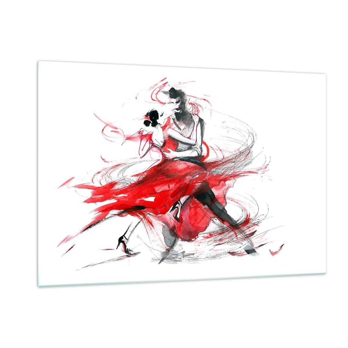 Tablou pe sticlă - Tango - ritmul pasiunii - 120x80 cm
