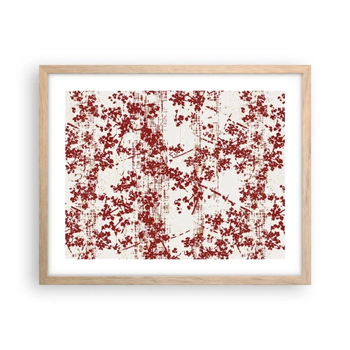 Poster în ramă de stejar deschis - Ca un percal vechi - 50x40 cm