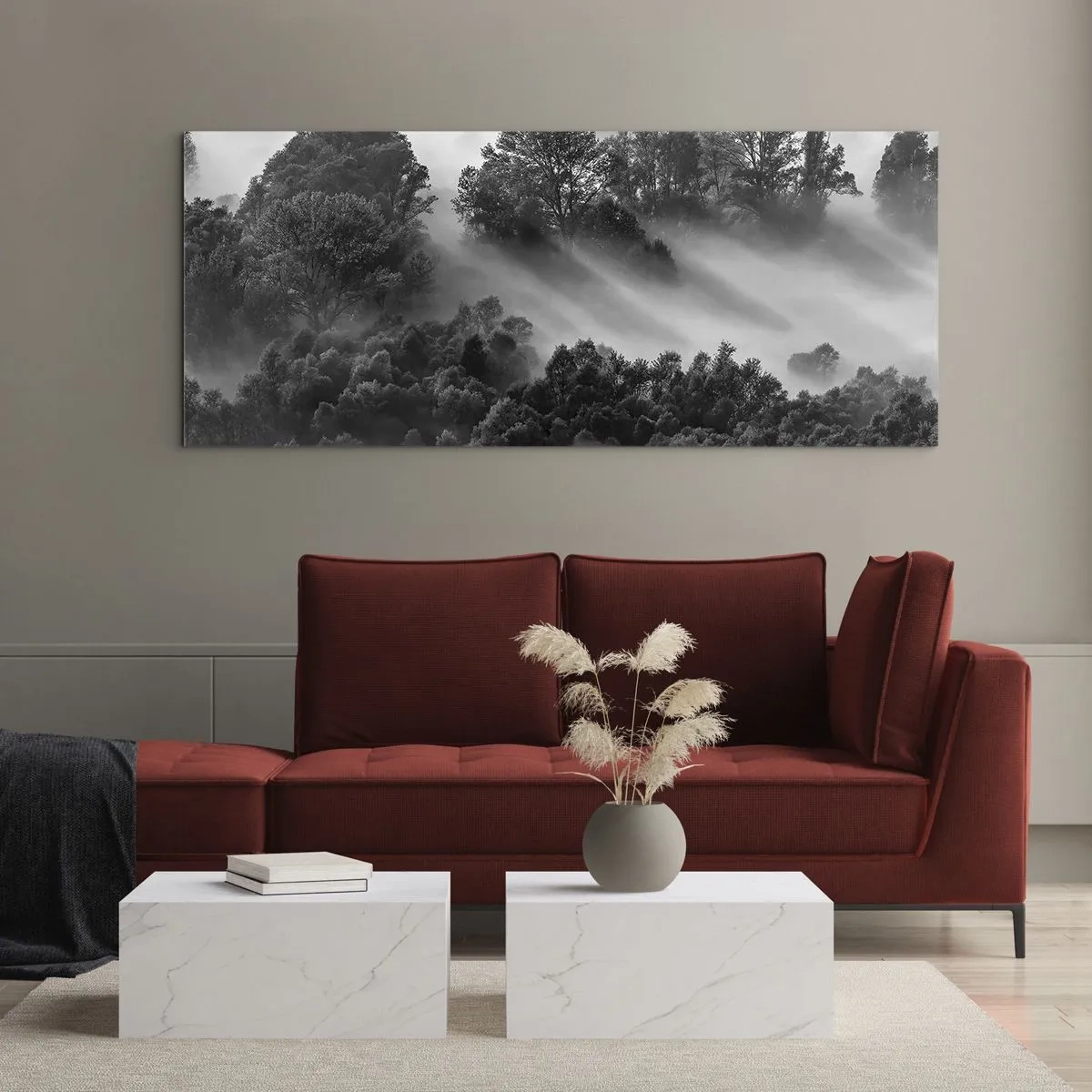 Tablou pe sticlă - Trezindu-se din somn - 100x40 cm