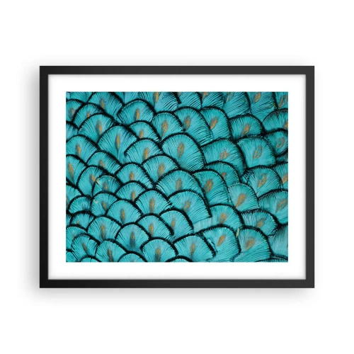 Poster în ramă neagră - Marea gală a penelor - 50x40 cm