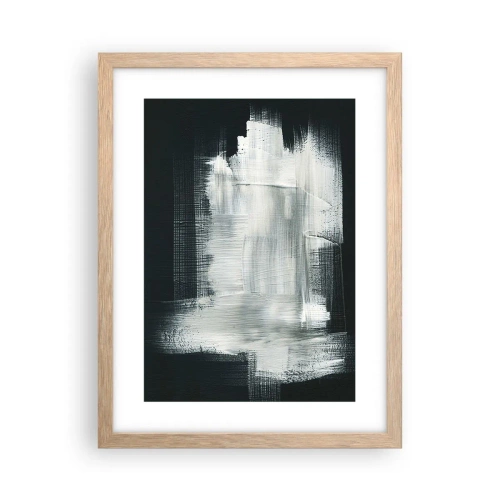 Poster în ramă de stejar deschis - Țesut vertical și orizontal - 30x40 cm