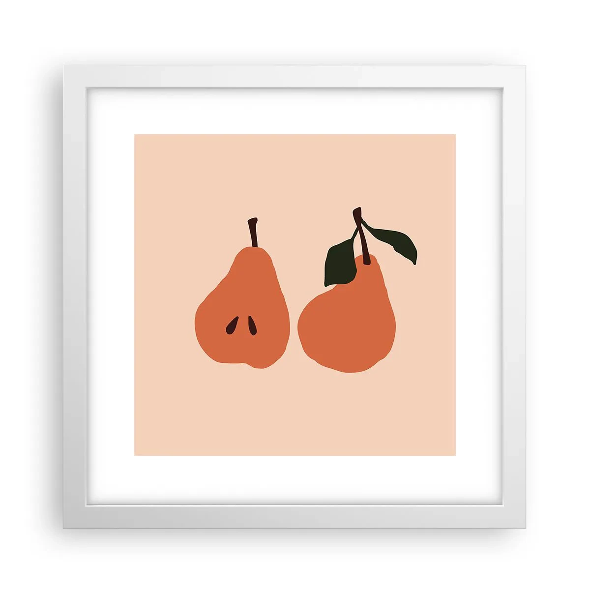 Poster în ramă albă - Dulceața în sine - 30x30 cm