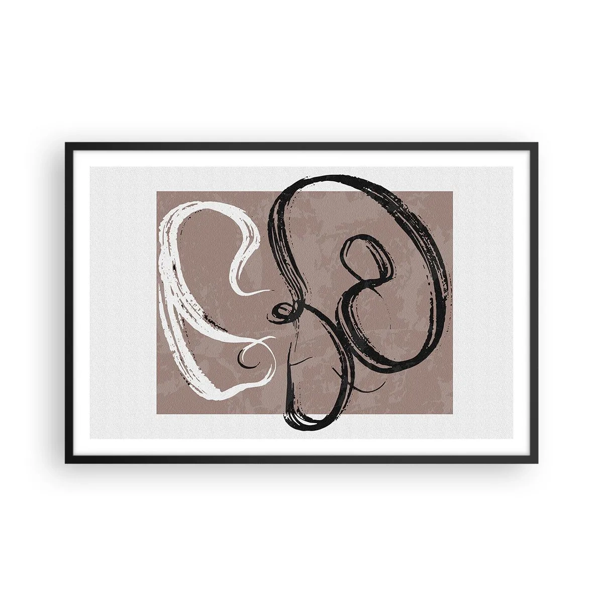 Poster în ramă neagră - Compoziția - căutarea plenitudinii - 91x61 cm