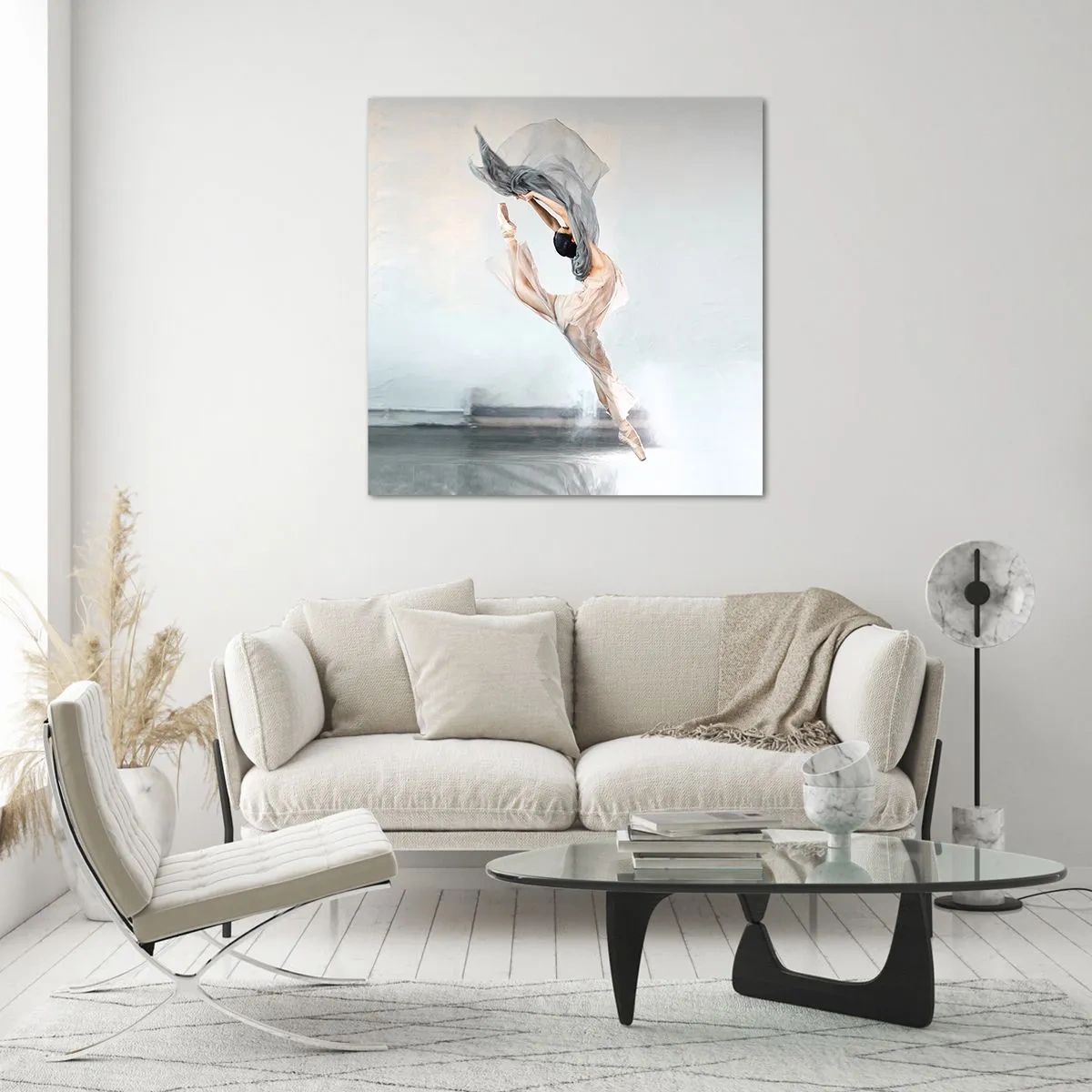 Tablou pe sticlă - În exaltare de dans - 50x50 cm