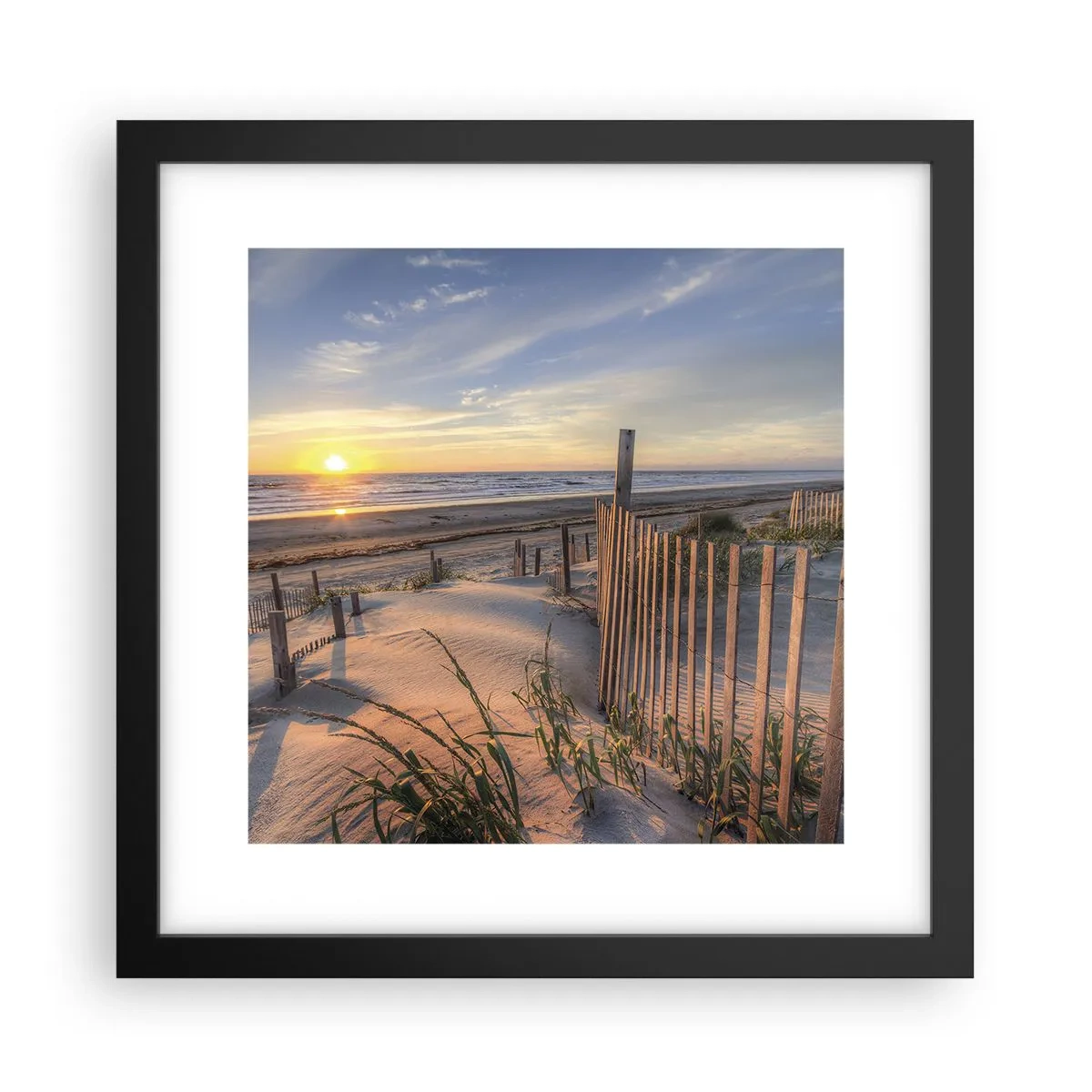 Poster în ramă neagră - Strălucirea și umbra vântului - 30x30 cm