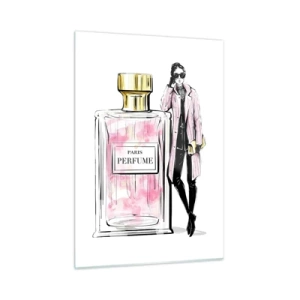 Tablou pe sticlă - Senzualitate pariziană - 50x70 cm