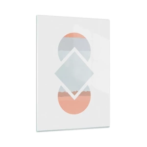 Tablou pe sticlă - Situația este clară - 50x70 cm