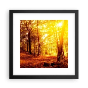 Poster în ramă neagră - Spre o poiană de aur - 30x30 cm