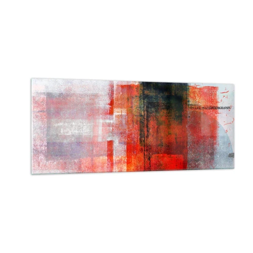 Tablou pe sticlă - Compoziție înfocată - 100x40 cm