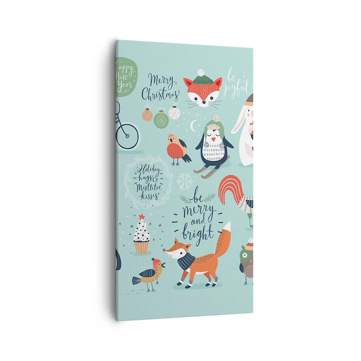 Tablou pe pânză - Să nu se termine niciodată Crăciunul! - 55x100 cm