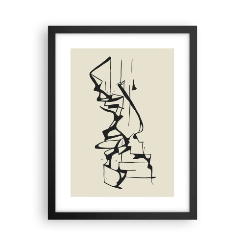 Poster în ramă neagră - Poate că peisajul - 30x40 cm