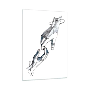 Tablou pe sticlă - Gest frumos - 50x70 cm